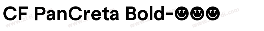 CF PanCreta Bold字体转换